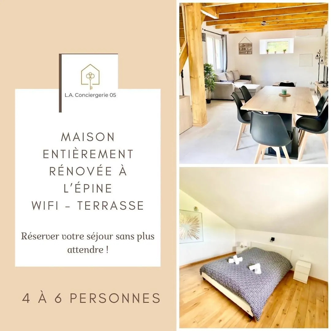 La Conciergerie 05 - Gite De La Cooperative - Superbe Maison A L Epine - Wifi - 4 A 6 Personne location